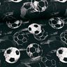 Tela de jersey de algodón Goles de fútbol | Glitzerpüppi – negro/gris,  thumbnail number 2