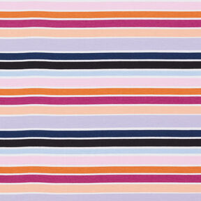 Tela de jersey de algodón Rizos de colores | by Poppy uva/albaricoque, 