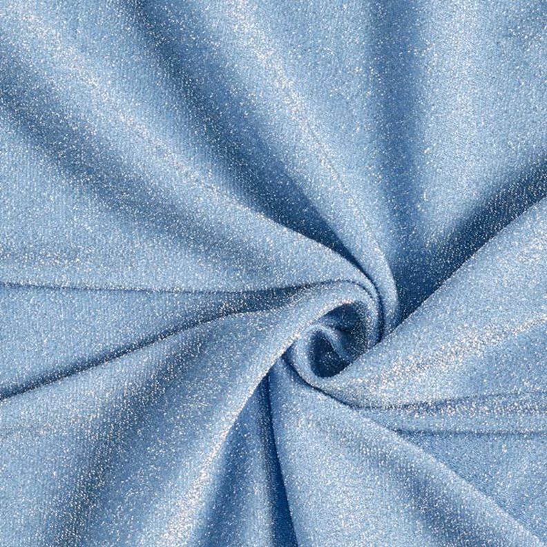 Tela de jersey Brillo de escarcha Glamour – azul claro,  image number 1