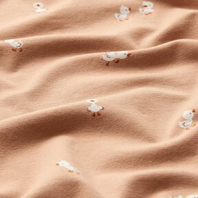 Tela de jersey de algodón Polluelo – marrón claro, 