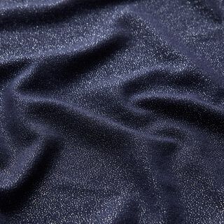 Tela de jersey de viscosa Brillante – azul noche, 
