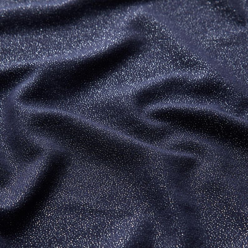 Tela de jersey de viscosa Brillante – azul noche,  image number 2