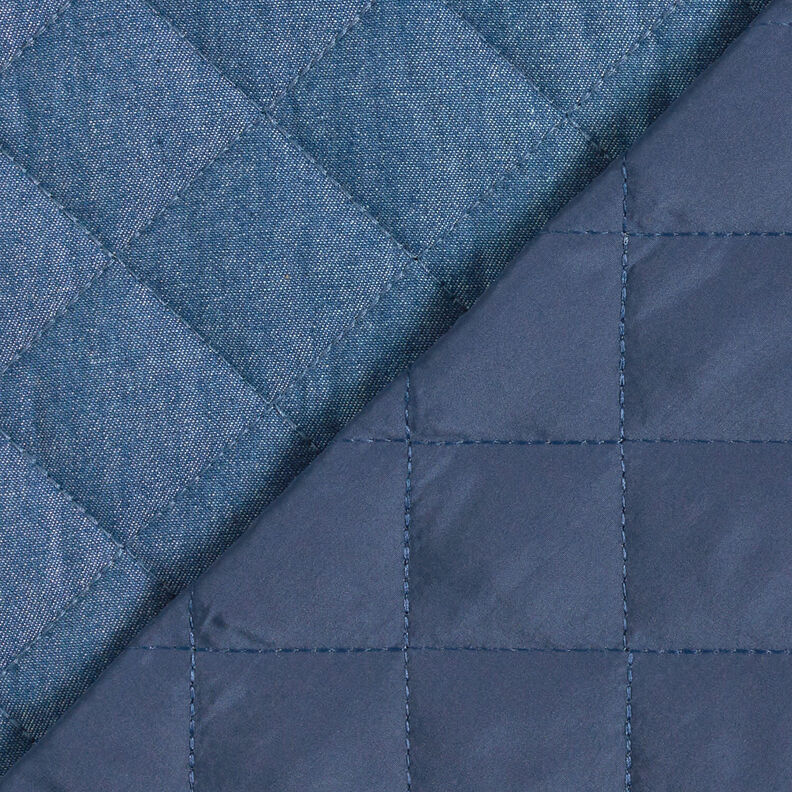 Tejido acolchado chambray liso – azul vaquero,  image number 6