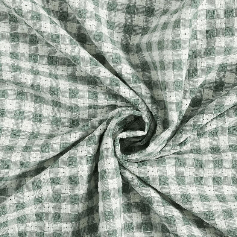 Tela de algodón con estructura a cuadros – blanco/caña,  image number 4
