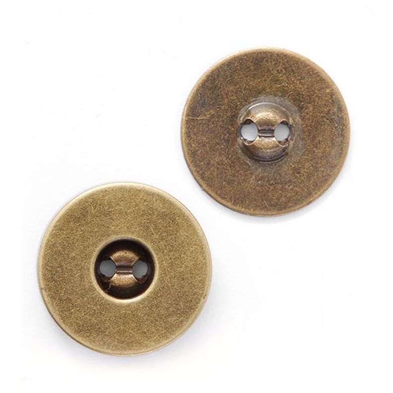 Botón magnético [  Ø18 mm ] – or metallica antiguo,  image number 2
