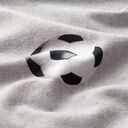 Tela de jersey de algodón Fútbol Impresión digital – gris, 