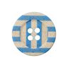 Tira de botones de 4 agujeros  – azul/albaricoque,  thumbnail number 1