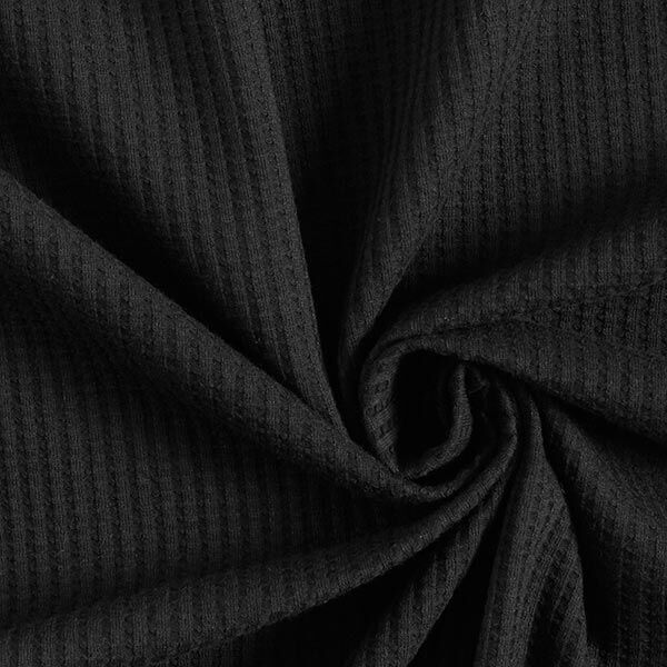 Jersey de algodón con relieves Uni – negro,  image number 1