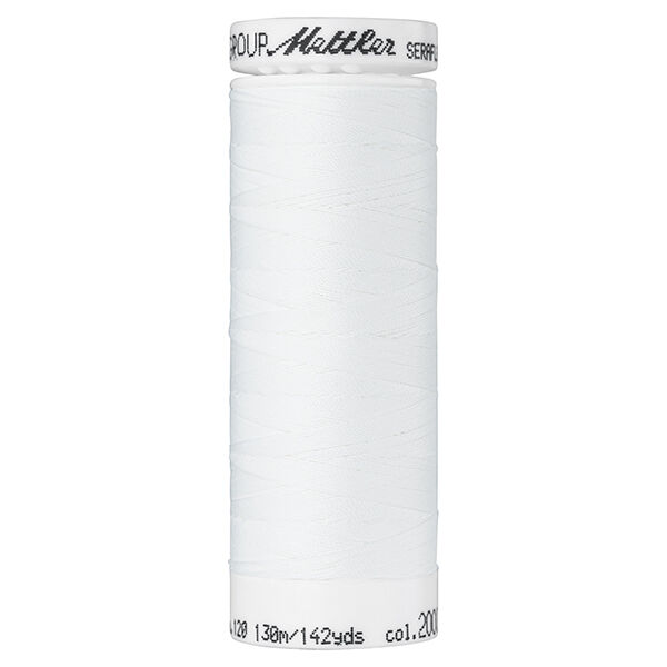 Hilo de coser Seraflex para costuras elásticas (2000) | 130 m | Mettler – blanco,  image number 1