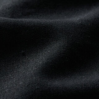 Mezcla de lino y algodón Uni – negro, 