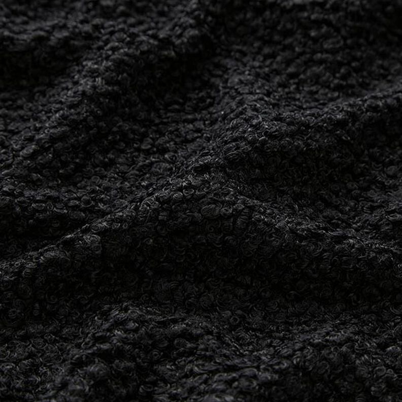 Punto bouclé liso – negro,  image number 2