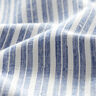 Mezcla de lino y algodón Rayas anchas – azul vaquero/blanco lana,  thumbnail number 2