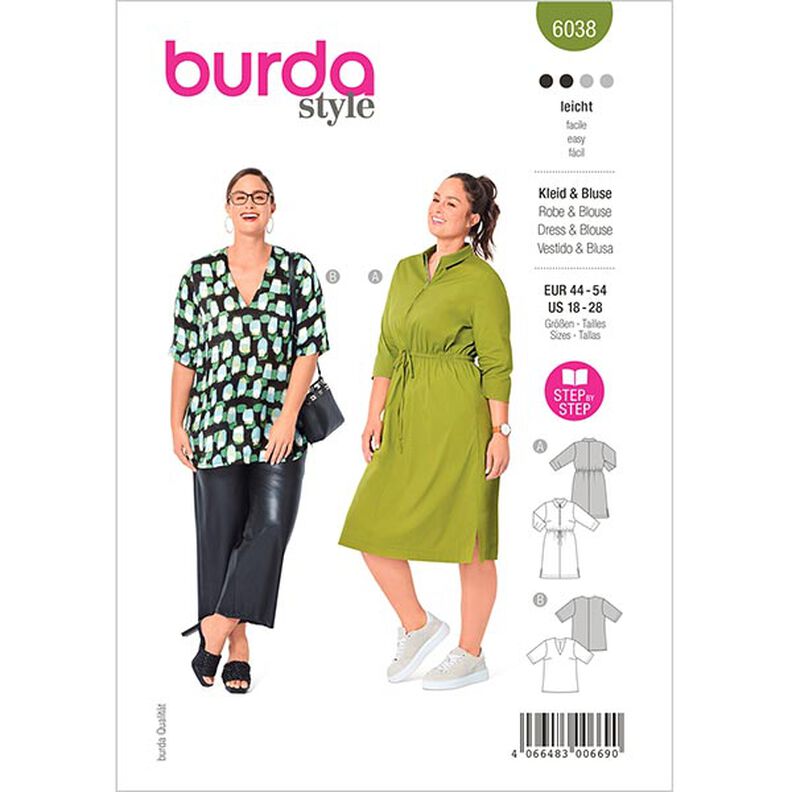 Vestido / Blusa, Burda 6038 | 44 - 54,  image number 1
