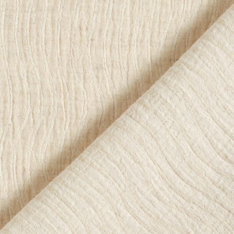 Mezcla de lino y algodón Jacquard Estampado onda – naturaleza,  image number 1