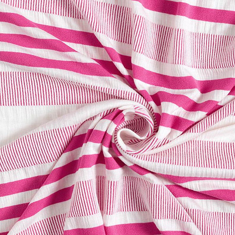Tela de jersey de viscosa Estrellado – blanco/pink,  image number 4
