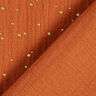 Muselina de algodón con manchas doradas dispersas – terracotta/dorado,  thumbnail number 4