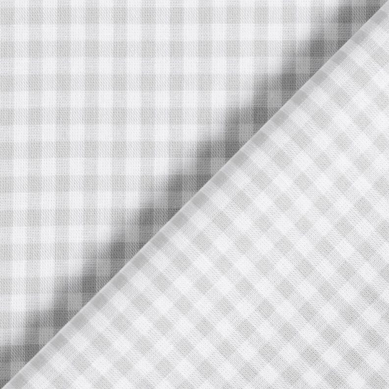 Tela de algodón Popelina Cuadros vichy – gris plateado,  image number 4