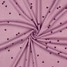 Jersey canelado Corazones dispersos | Poppy Fabrics – violeta pastel/merlot,  thumbnail number 3
