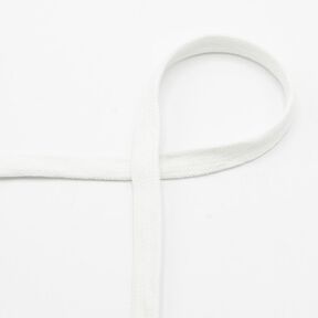 Cordón plano Sudadera Algodón [15 mm] – blanco, 