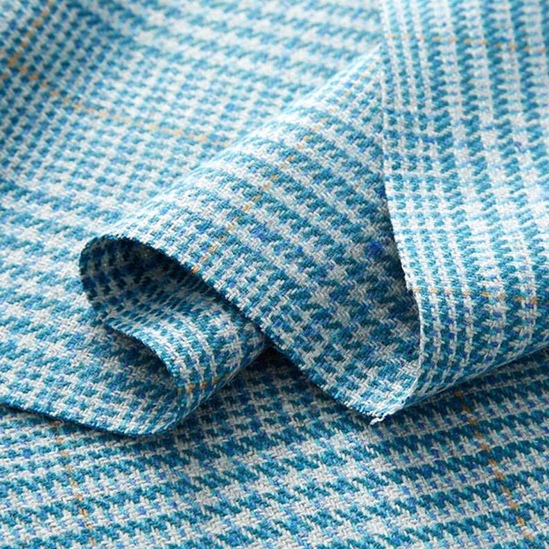 Tela de lana Príncipe de Gales – turquesa,  image number 3