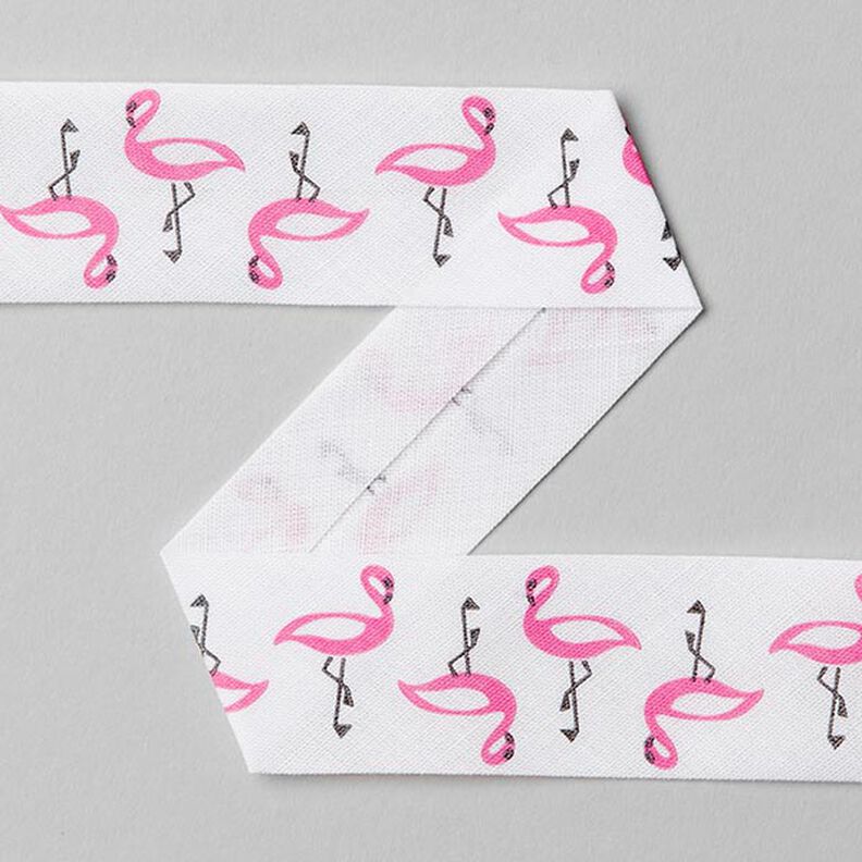 Cinta al biés Flamingo - fucsia,  image number 1