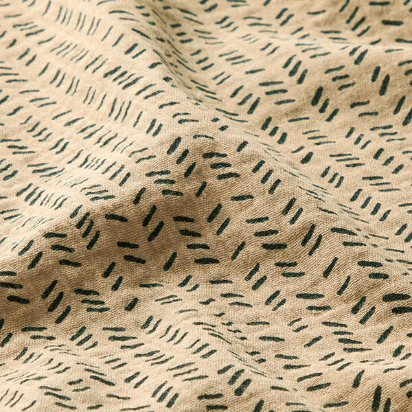 Muselina/doble arruga Guión en zigzag – beige oscuro,  image number 2