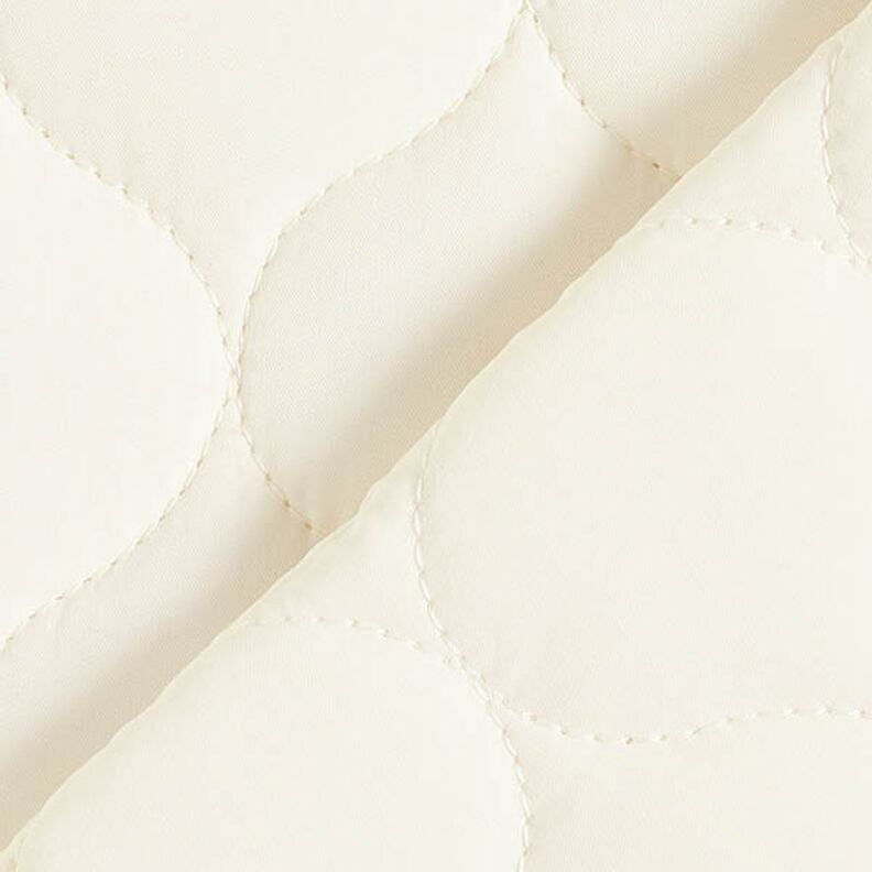 Tela acolchada Estampado con círculos – blanco lana,  image number 4