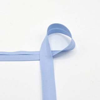 Cinta al biés de algodón Popelina [20 mm] – azul claro, 
