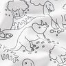 Popelina de algodón Tela para colorear Dinosaurios – blanco/negro,  thumbnail number 2