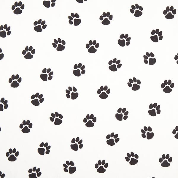 Tela decorativa Lona Patas de perro – blanco/negro,  image number 1