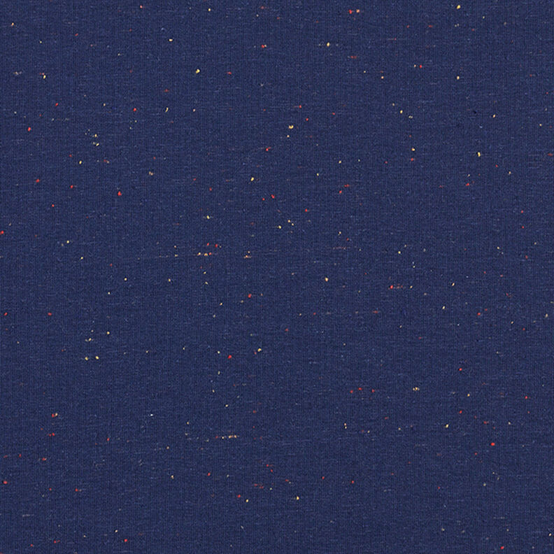 Tela de sudadera suave Chispitas de colores &ndash; azul marino,  image number 1