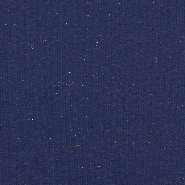 Tela de sudadera suave Chispitas de colores – azul marino,  image number 1