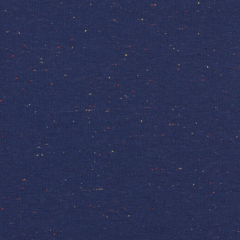 Tela de sudadera suave Chispitas de colores – azul marino,  image number 1