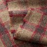 Mezcla de lana virgen a cuadros – beige oscuro/rojo,  thumbnail number 3
