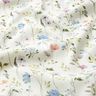 Jersey canelado Prado de flores de acuarela &ndash; marfil,  thumbnail number 2