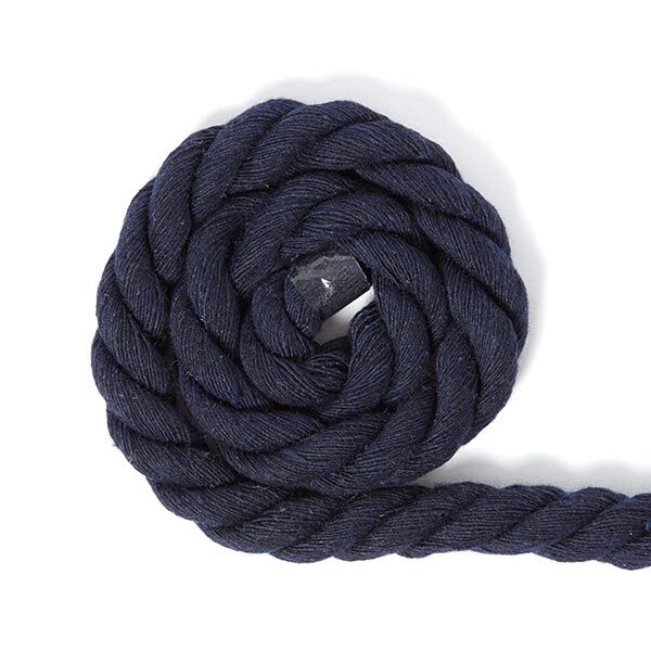 Cordón de algodón [Ø 14 mm] 15 - azul marino,  image number 1