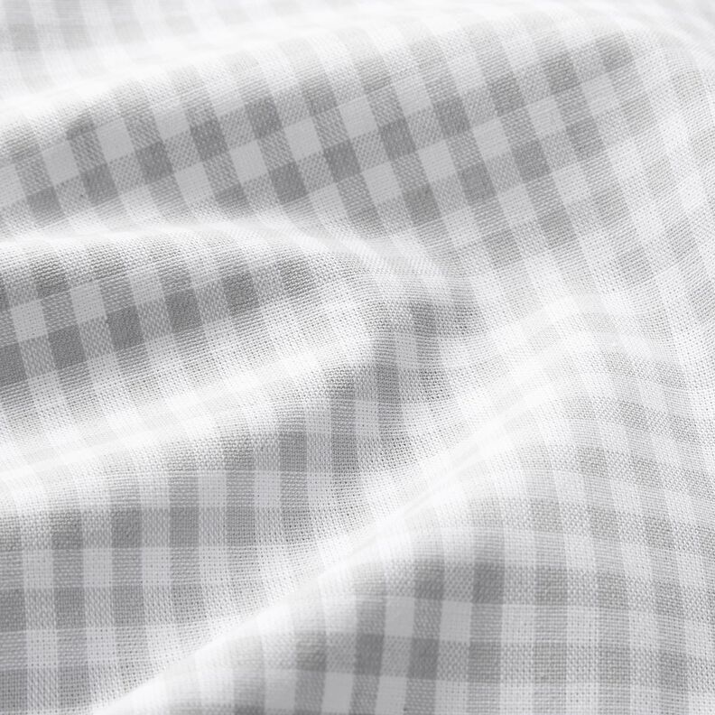 Tela de algodón Popelina Cuadros vichy – gris plateado,  image number 2