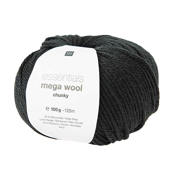 Essentials Mega Wool chunky | Rico Design – negro,  image number 1