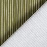 Tela de algodón Cretona Líneas delicadas – oliva oscuro/blanco,  thumbnail number 4
