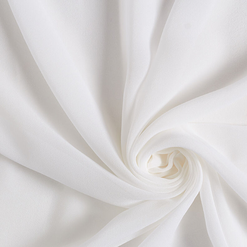 Chifón de seda – blanco,  image number 1