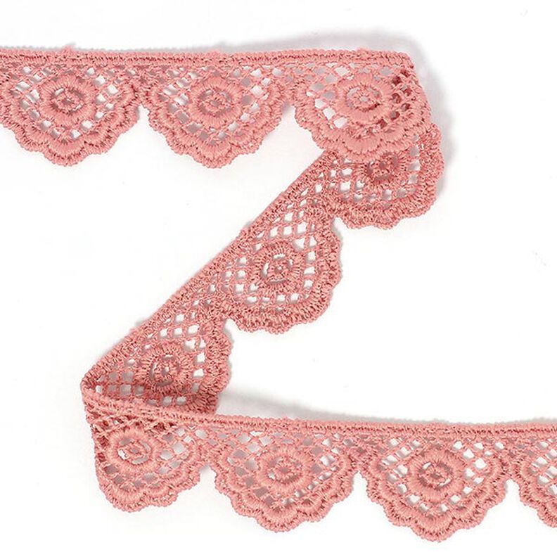 Encaje de puntilla, 20 mm – rosa antiguo,  image number 1
