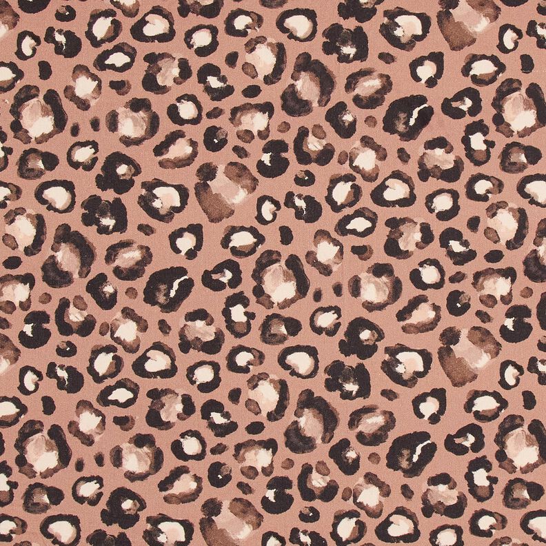 Tela decorativa Lona Lunares leopardo – canela/negro,  image number 1