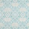 Tela decorativa Jacquard Azulejos elegantes – petroleo ligera/beige claro,  thumbnail number 1