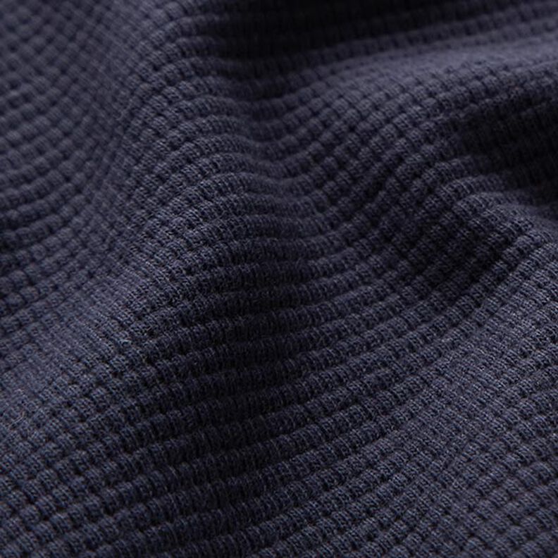 Jersey de algodón tipo gofre mini Uni – azul marino,  image number 3