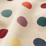 Tela decorativa Tapiz Puntos de confeti – beige claro/rojo,  thumbnail number 2