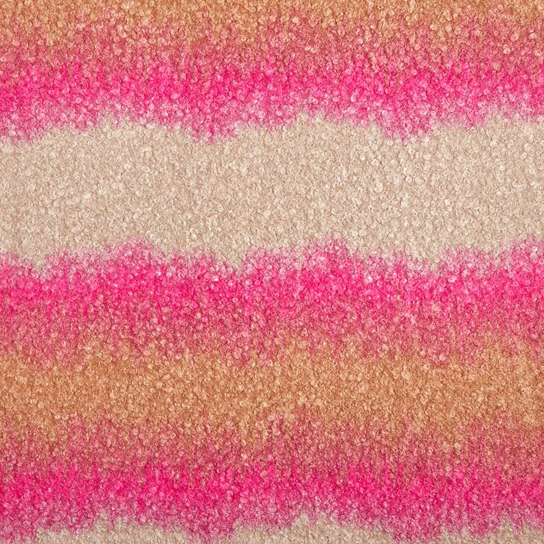Tela para abrigos Punto Bouclé degradado – anacardo/pink,  image number 1