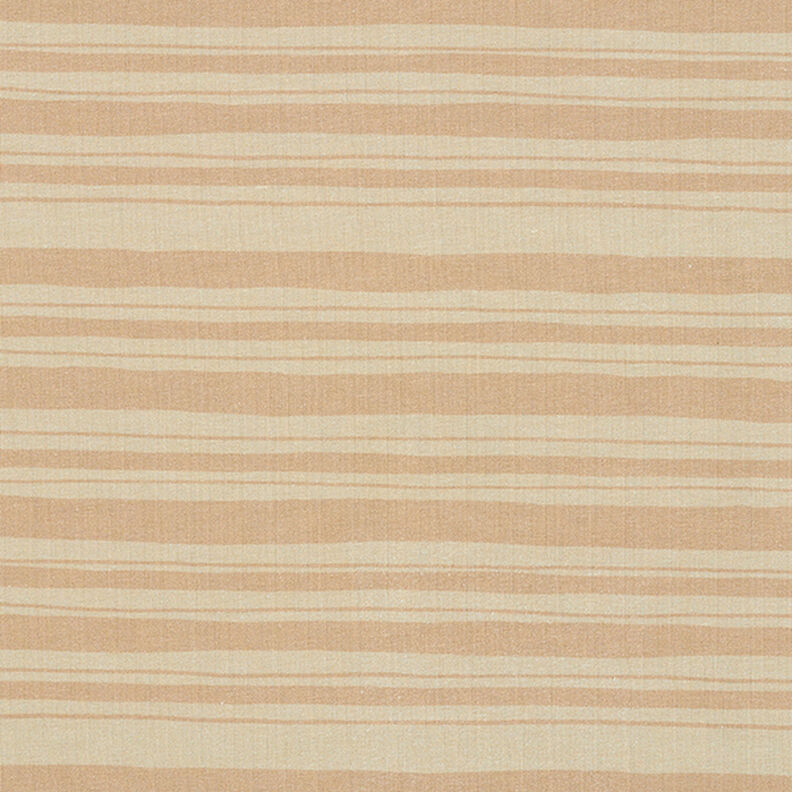 Felpa francesa rayas irregulares – marrón avellana/beige oscuro,  image number 1