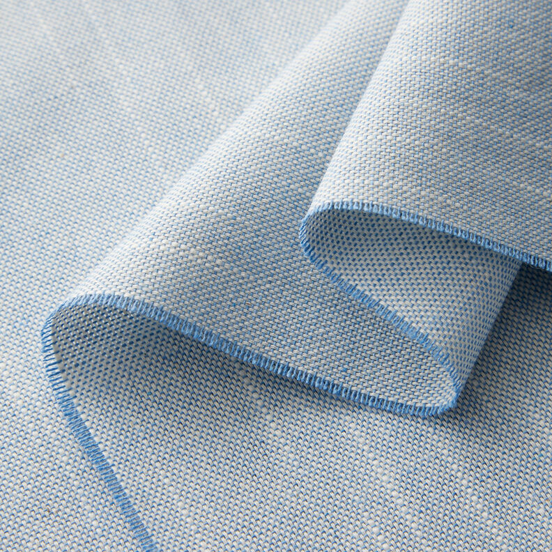 Tela decorativa Panama media Estructura ligera – azul claro/beige claro,  image number 3