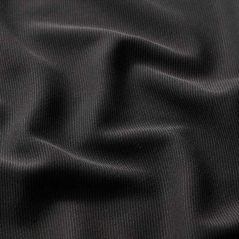 Tela para blusas sarga elástica longitudinalmente – negro,  image number 2