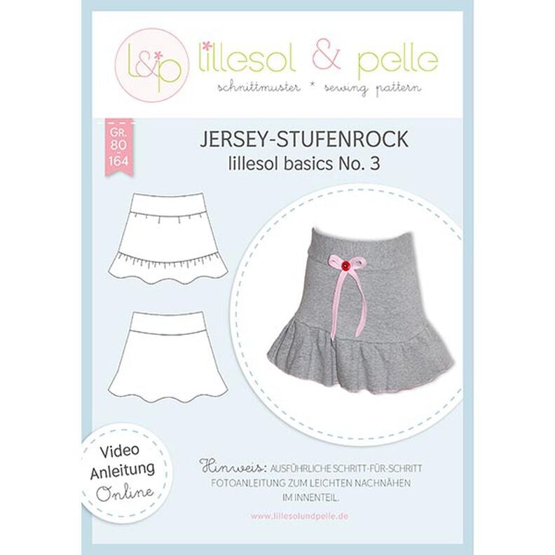Falda a niveles de tela de jersey, Lillesol & Pelle No. 3 | 80 - 164,  image number 1